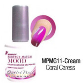 LeChat Perfect Match MOOD MPMG11 CORAL CARESS Color Changing UV LED Gel Polish