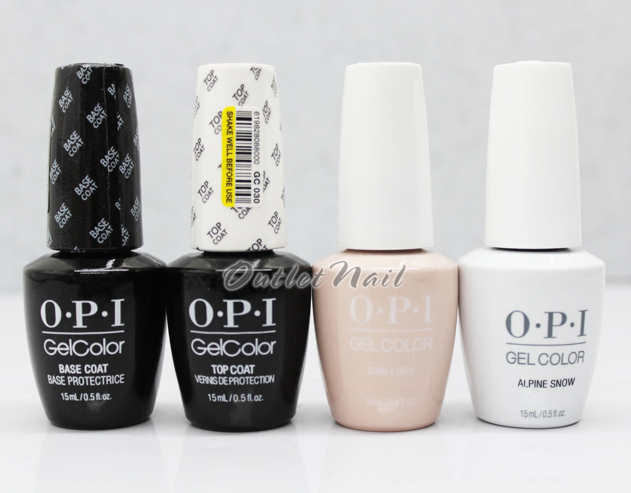 OPI GelColor Gel French Manicure 4pc Set: BASE COAT + TOP 