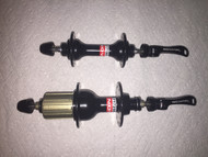 Novatec Black Hubs (A171SB & F172SB) for Road (Includes QRs)