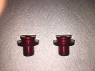 Novatec D771SB 9mm Thru Front End Caps (Color = Red)