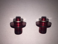 Novatec D771SB 5mm QR Thru Front End Caps (Color = Red)