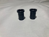 Novatec D791SB 12mm Front End Caps (Color = Black) Front Hub Caps