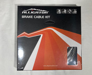 Alligator Bicycle Front/Rear White (Sleek Glide Brake Cable Kit) Suitable for Mountain Bike