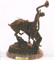 059 Weaver Bronze Statue by Charles Russell
