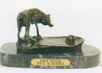 050 Last Laugh Bronze Sculpture by Charles Russell