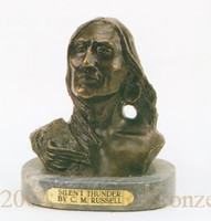 058 Silent Thunder Bronze Sculpture by Charles Russell
