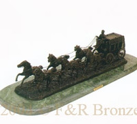 047 It's No Lady's Job Bronze Sculpture by Charles Russell