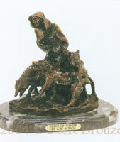 044 Spirit of Winter Bronze Sculpture by Charles Russell