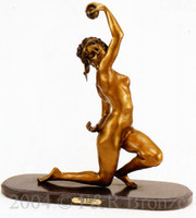  285 Nude With Ball Bronze Sculpture by Gory