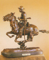 005 Trooper of the Plains by Frederic Remington- Monumental Bronze 