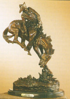 008 Outlaw Bronze Sculpture by Frederic Remington 