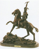 010 Scalp Bronze Sculpture by Frederic Remington