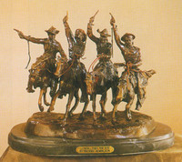 014 Coming Thru the Rye Bronze Statue by Frederic Remington
