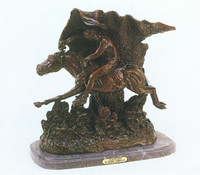 018 Horsethief Bronze Sculpture by Frederic Remington