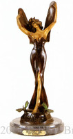 315 Dragonfly Girl Bronze Sculpture by Bossin