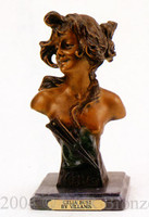 325 Celia Bust Bronze Sculpture by Emmanuel Villanis