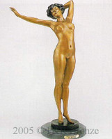 428 Nude Awakening Bronze Sculpture by Philippe