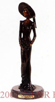 322 Lady with Flowers Bronze Sculpture by Chiparus