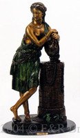 407 Wishing Well Bronze Statue by Gregoire