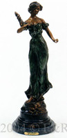 411 Yarn Spinner Bronze Statue by Delmas