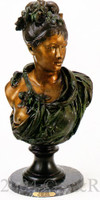  404 Wanda Bust Bronze Statue by Belleuse