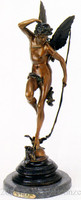 431 Angel With Bow & Wings Bronze Sculpture by J. Coutan