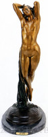 367 Nocturne Bronze Sculpture by Collet