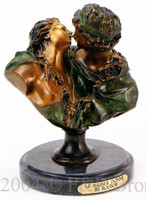 376 Le Baiser Bronze Sculpture Donne by Houdon