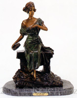 409 Gitana The Gypsy Bronze Statue by Emmanuel Villanis