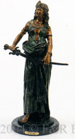 415 Saber Lady Bronze Sculpture by Emmanuel Villanis