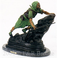 433 Arab on Rock Bronze Sculpture by Gulleman