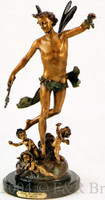 441 Angel With Cherubs Bronze Sculpture by Giraud