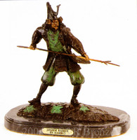 178 Japanese Warrior Bronze Sculpture by Kamiko