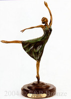 291 Ballerina Bronze Sculpture by E. Degas