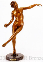 277 Big Leaguer by L. Alliot- Bronze Sculpture