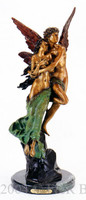 357 Cupid & Psyche by Godet- Bronze Sculpture