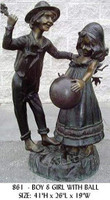 470 Monumental Life Size Children with Ball 