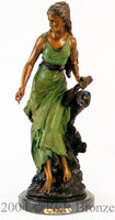 476 Chevalier by Auguste Moreau Bronze Sculpture