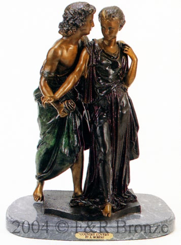 479 Country Lovers by Auguste Moreau
