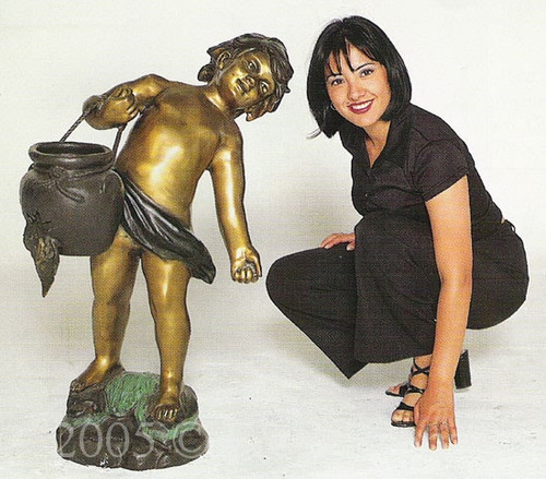 487M Monumental Bronze Water Bearer

