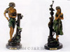 492 Les Amants bronze boy by Auguste Moreau