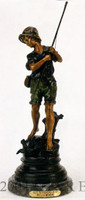 512 Boy With Fishing Pole by L. Moreau