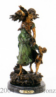 519 Wood Woman With Child by Auguste Moreau