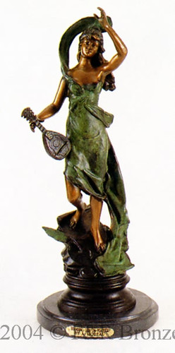 532 Girl On Feather by Auguste Moreau