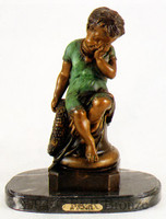 535 Crying Girl by Auguste Moreau