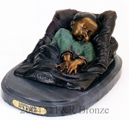 540 Sleeping Baby by Auguste Moreau