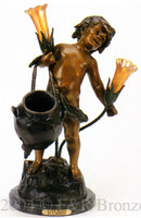 545 Water Bearer Lamp by Auguste Moreau