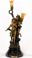 546 Love Song Lamp by Auguste Moreau