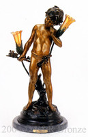 547 Pan Lamp by Auguste Moreau