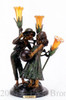 549 Boy & Girl With Ball Lamp by Auguste Moreau